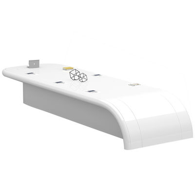 White Paint Baking Veneer Conference Table and Chairs Set with Extendable Function