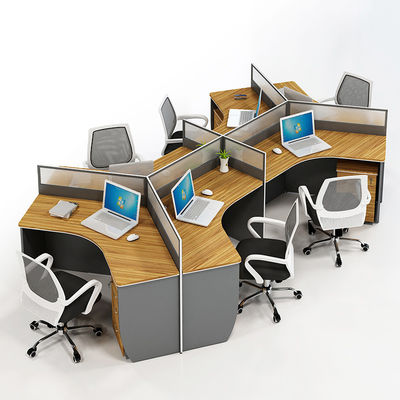 Commercial Office Cubicle Furniture Simple Wooden Desk with ISO9001/ISO14001 Certificate