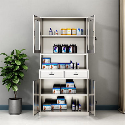 90*40*180cm Specifications Stainless Steel Medicine Cabinet for Hospital and Clinic