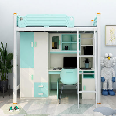 Hotel Steel Bunk Bed With Desk Stairs Customer Provided and Modern Bedroom Furniture