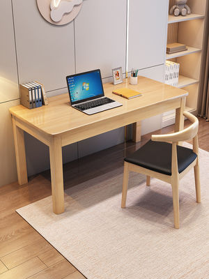 Melamine Solid Wood Office Computer Desk for Home Study and Bedroom Chair Combination