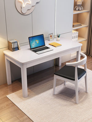 Melamine Solid Wood Office Computer Desk for Home Study and Bedroom Chair Combination