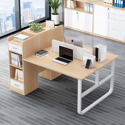 2 Seater Office Furniture Staff Table Modular Workstation with Drawer in Modern Style