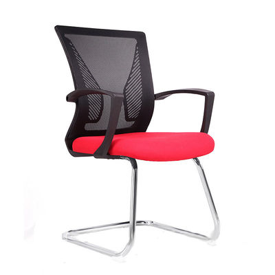 Modern Design Office Furniture Black Mesh Swivel Chair with Red Cushion and Butterfly Back