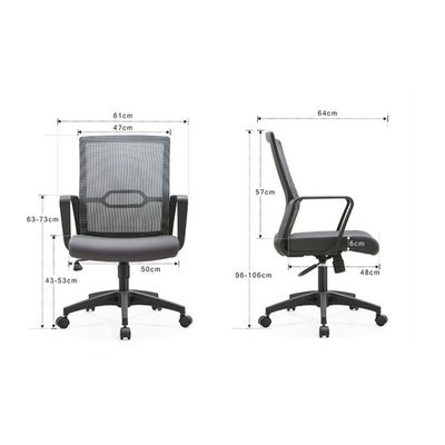 Comfortable Sedentary Conference Chair with Rotatable Design and Lumbar Support