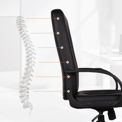 Adjustable Task Chair with Backrest High Back No Handrail Sturdy Ergonomic Design Home