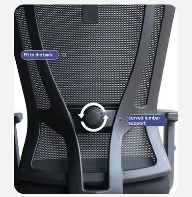 Adjustable Headrest Mesh Chair Fabric Multifunctional Ergonomic High Back Boss Chair