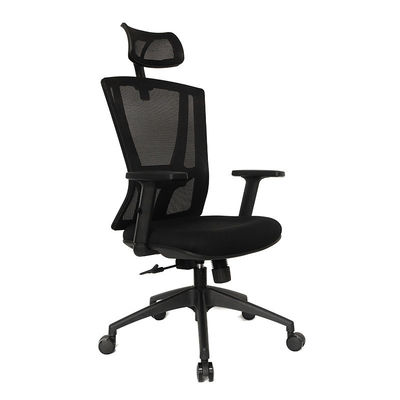Adjustable Headrest Mesh Chair Fabric Multifunctional Ergonomic High Back Boss Chair