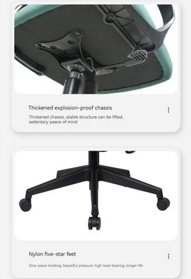 Ergonomic Office Chair Comfortable Swivel Lounge with 360 Degree Mesh and No Handrail Design