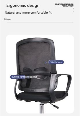 White Frame Mesh Office Chair Modern Design for Student and Employee Reclining