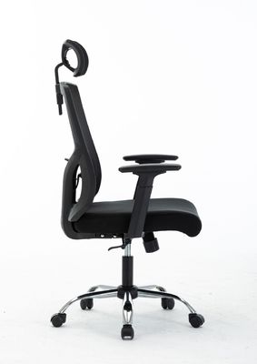 Effortlessly Work with this Adjustable Back Support and Headrest Mesh Swivel Office Chair