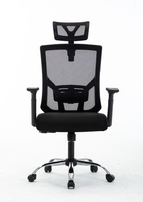 Effortlessly Work with this Adjustable Back Support and Headrest Mesh Swivel Office Chair