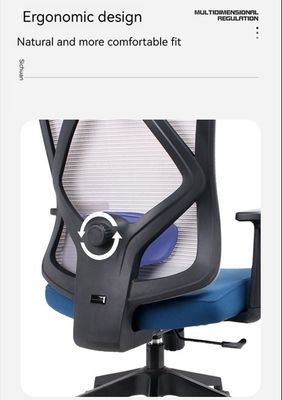 Ergonomic Lumbar Design Mesh Office Chair with Porosity and Comfortable Sponge Cushion