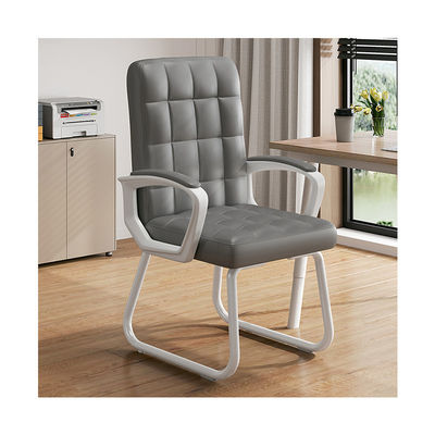 Reception Black PU Leather Office Chair with Revolving and Adjustable Lifting Function