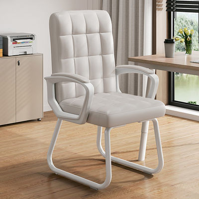 Reception Black PU Leather Office Chair with Revolving and Adjustable Lifting Function