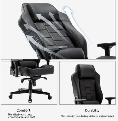 High Back PU Leather Office Chair with Customized Colors and Fabric Padded Seat Ideal