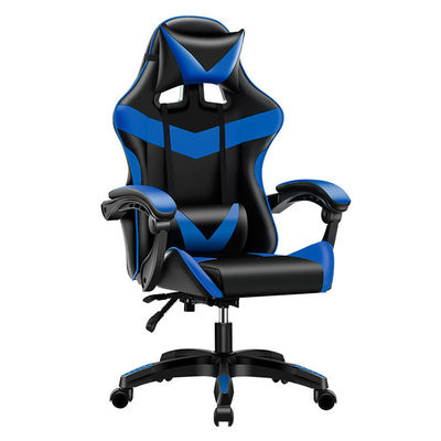 Ergonomic Black Gaming Chair with Footrest and BIFMA Passed Class 4 Chrome Gaslift
