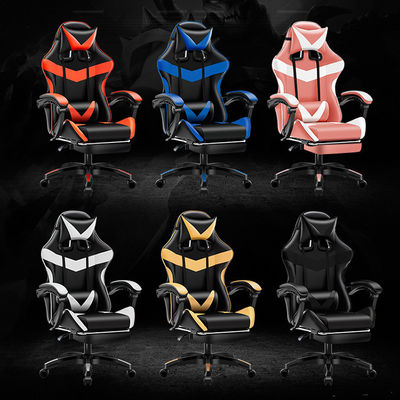Gaslift BIFMA Passed Class 4 Chrome Gaslift PC Chair with Headrest and Lumbar Support
