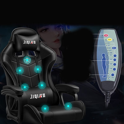 Swivel Seat Office or Gaming Chair with Lumbar Support Height Adjustable and Headrest