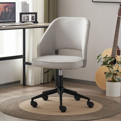 Adults' Small Office Chair with Wheels and Lumbar Support PU 3 Years After-sales Cycle
