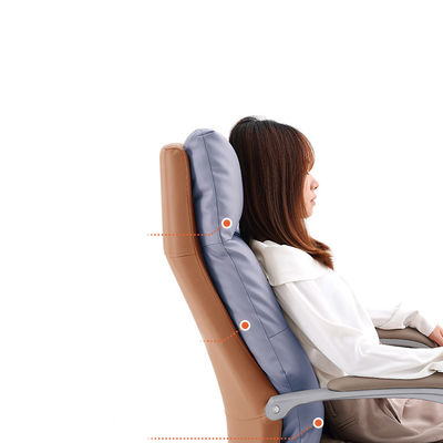 Comfortable Genuine Leather Office Chair with Footrest and Reclining Adjustable Height