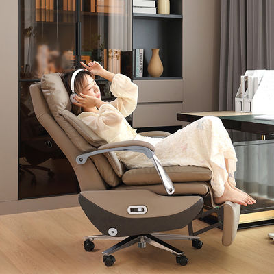 Stainless Steel Tall Office Chair with Self-Attaching Armrests and Reclining Function
