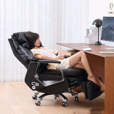 Automatic Home High Back Leather PC Chair with Revolving and Adjustable Lifting Function