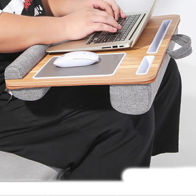 Upholstered Laptop Work Tray and Gaming Table Adjustable Frame 1100-1800mm for Home Office
