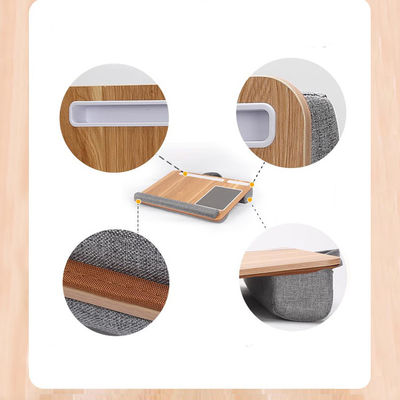 Upholstered Laptop Work Tray and Gaming Table Adjustable Frame 1100-1800mm for Home Office