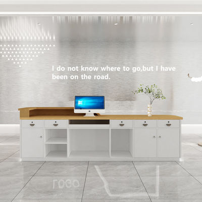 Mail packing N stainless steel cashier desk for hotel beauty salon and clothing store