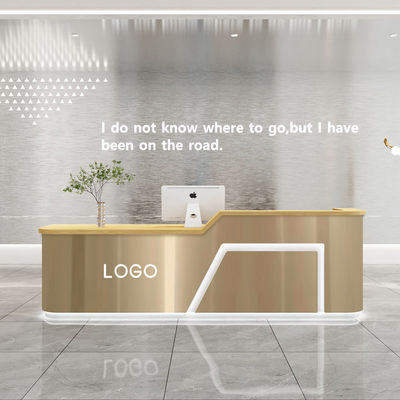 Mail packing N stainless steel cashier desk for hotel beauty salon and clothing store