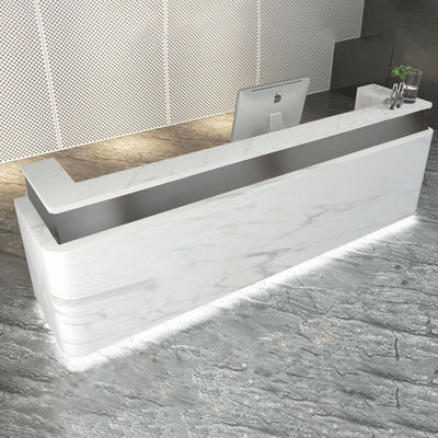 Simplicity Stylistic Stainless Steel Cashier Desk for Beauty Salon Clothing Store 10