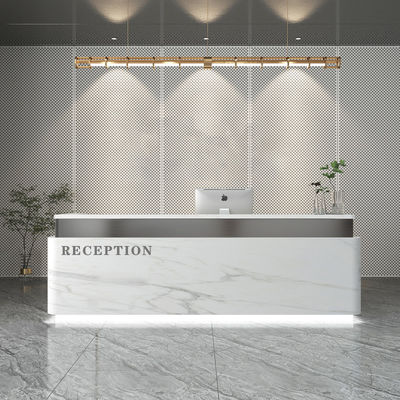 Simplicity Stylistic Stainless Steel Cashier Desk for Beauty Salon Clothing Store 10