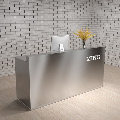 OEM Reception Desk Table with Drawers and Cabinets Made of E1 MDF/MFC Melamine Board