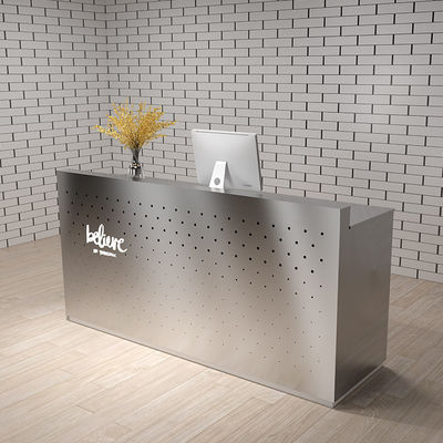 OEM Reception Desk Table with Drawers and Cabinets Made of E1 MDF/MFC Melamine Board