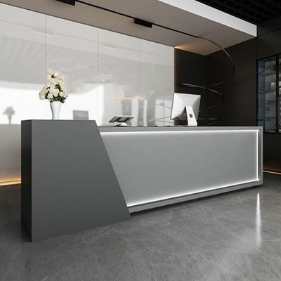 Sleek and Practical Reception Desk for Firms Stylistic Simplicity at Its Best