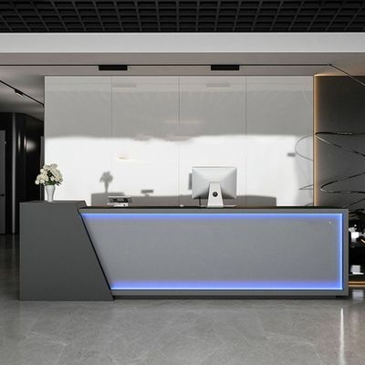 Sleek and Practical Reception Desk for Firms Stylistic Simplicity at Its Best