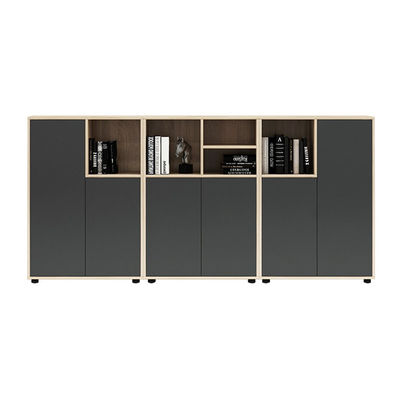 Functional and Durable Flower Groove Desk Low Cabinet for Office Partition Storage
