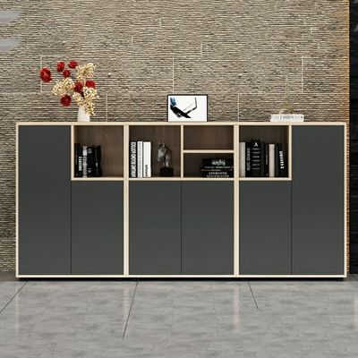Functional and Durable Flower Groove Desk Low Cabinet for Office Partition Storage