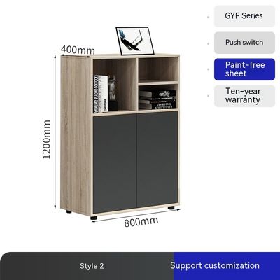 Functional and Durable Flower Groove Desk Low Cabinet for Office Partition Storage