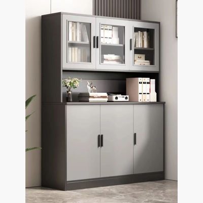Spacious Wooden Storage Cabinet for Certificates and Trophies in Office or Living Room