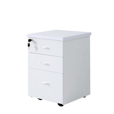 Versatile Three-Drawer Lockable Cabinet for Office File Storage and Mail Organization