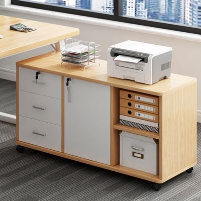 Convenient Office Organization Lockable Cabinet with Drawers and Adjustable Shelves