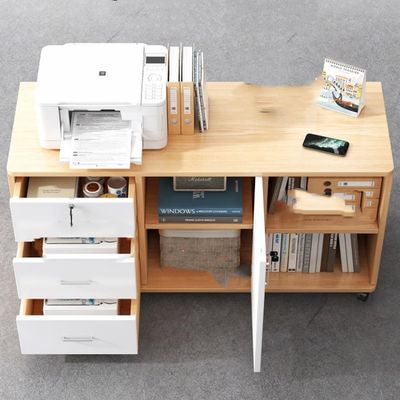 Convenient Office Organization Lockable Cabinet with Drawers and Adjustable Shelves