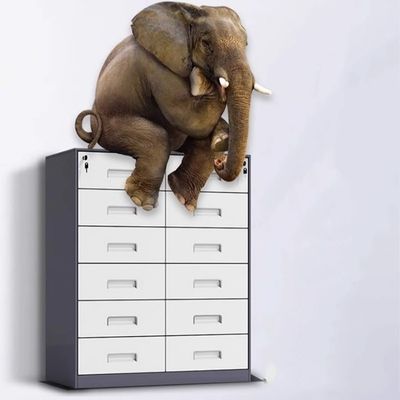 Balcony Storage Cabinet Under Desk Small Cabinet with 10 and 0.5-1.2mm Thickness