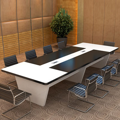 Rectangular Staff Training Negotiation Table and Chair Combination for Modern Office