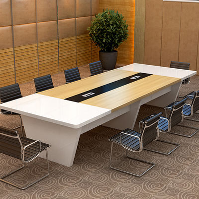 Rectangular Staff Training Negotiation Table and Chair Combination for Modern Office