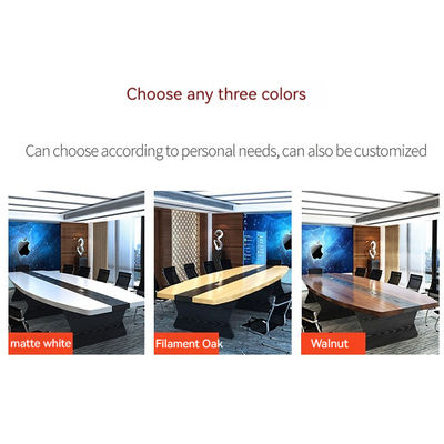 E1 MDF/MFC Melamine Board Conference Table and Chair Combination for Modern Offices