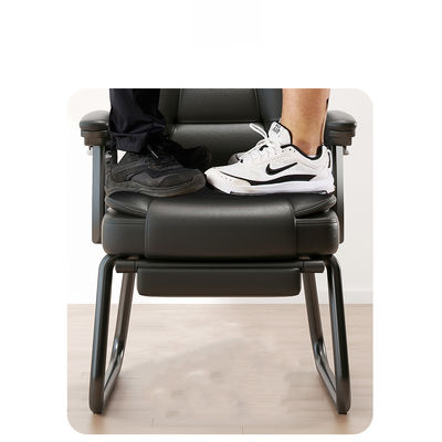 Comfortable Sedentary Brown Bow Sleep Lumbar Protector Recliner PC Chair for Conference
