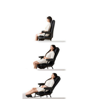Comfortable Sedentary Brown Bow Sleep Lumbar Protector Recliner PC Chair for Conference